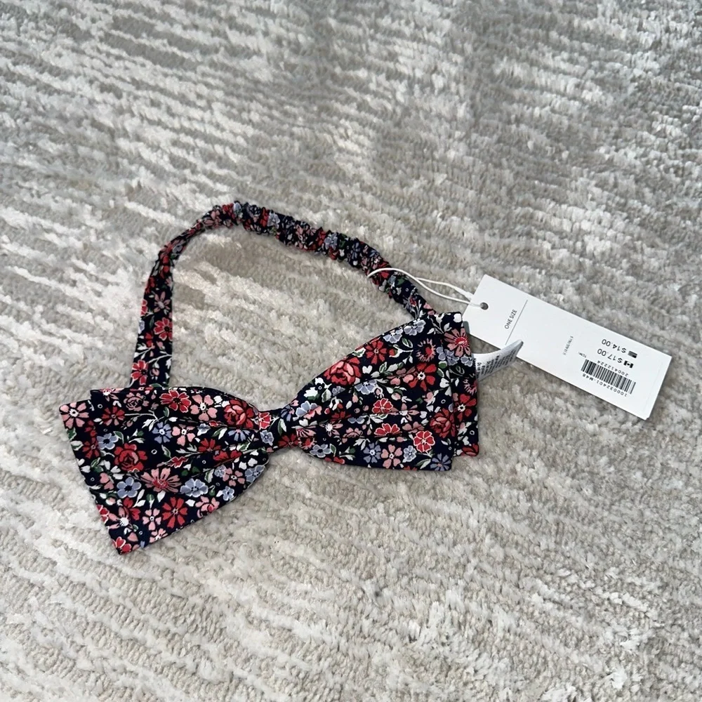 Janie & Jack Floral One Size Bow NWT